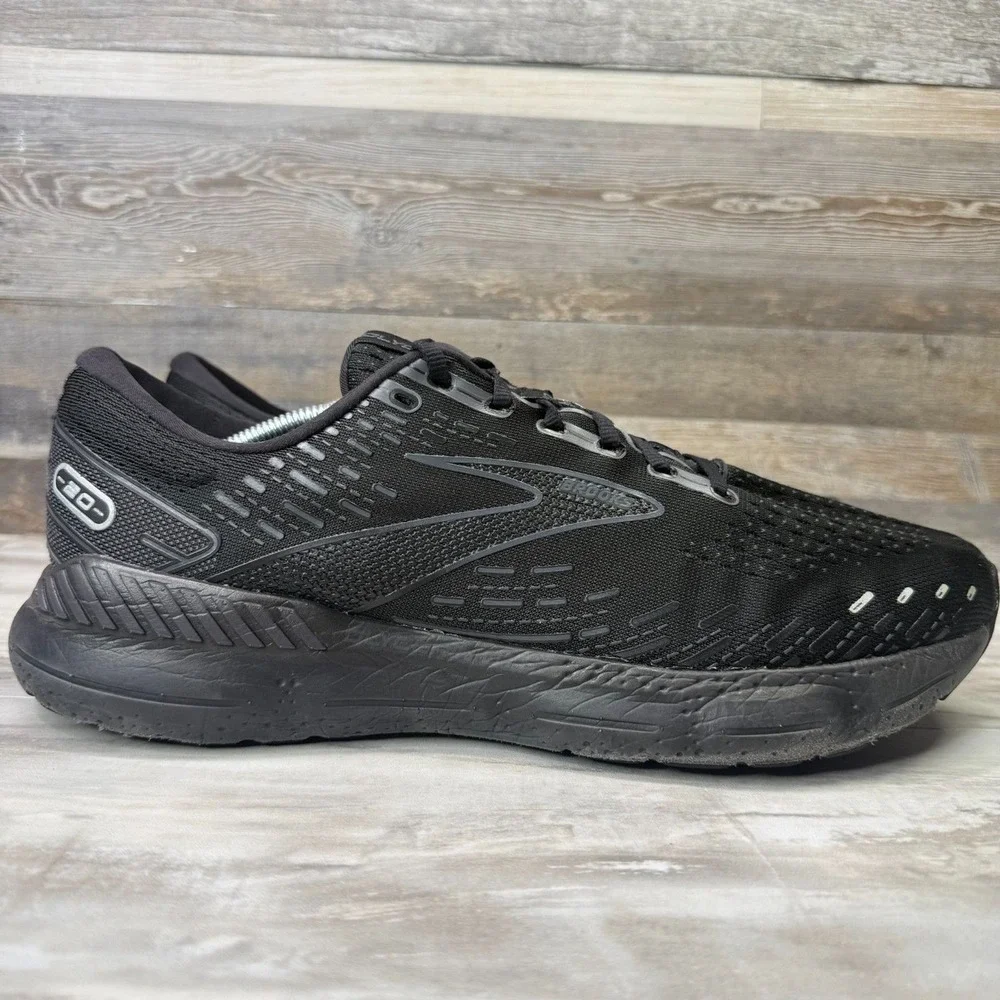 Brooks‎ Glycerin GTS 20 Men's Size 13 Wide 2E Black Running Shoes Sneakers